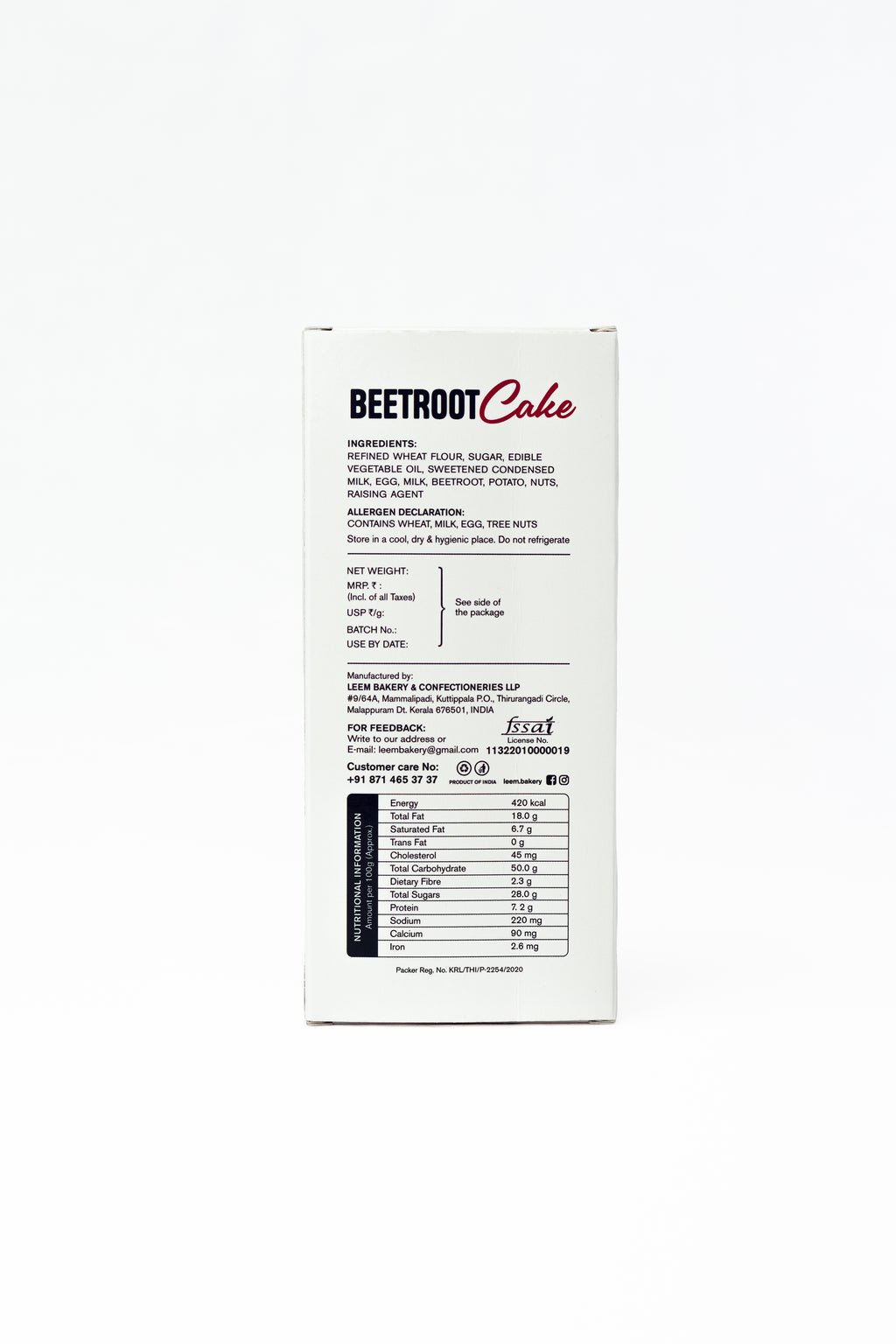 Ruby Delight Beetroot Bar Cake