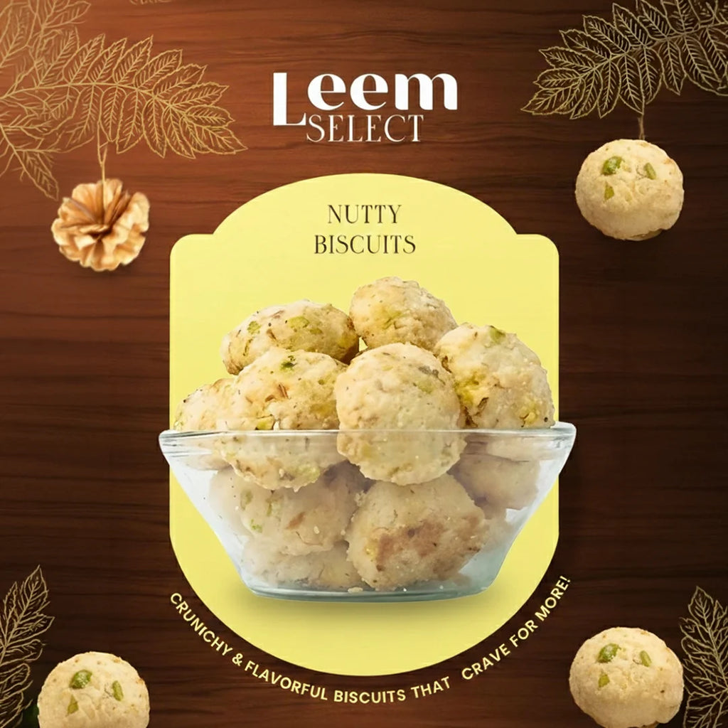 Nutty Biscuits – Rich, Crunchy & Protein-Packed Delight (250g)