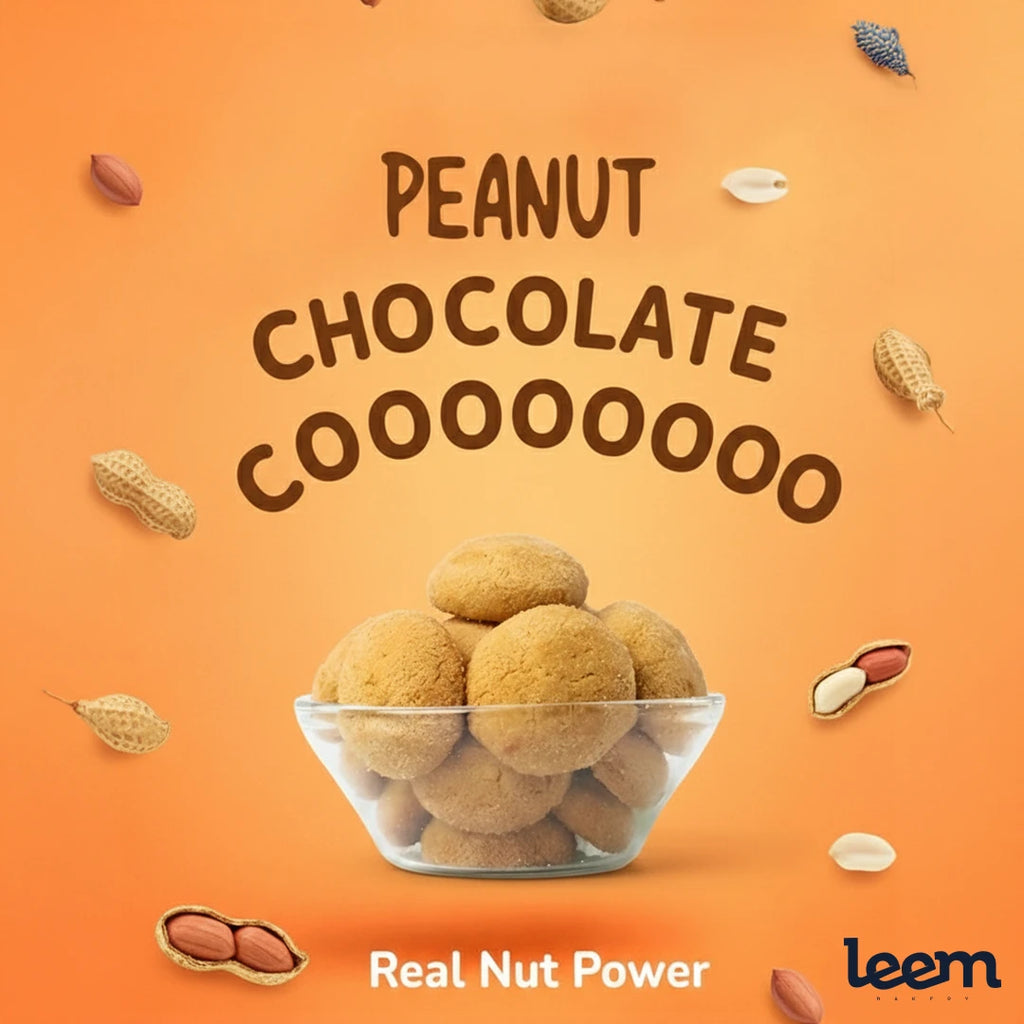 Peanut Chocolate Cookies – Crunchy, Nutty & Chocolatey Delight (250g)